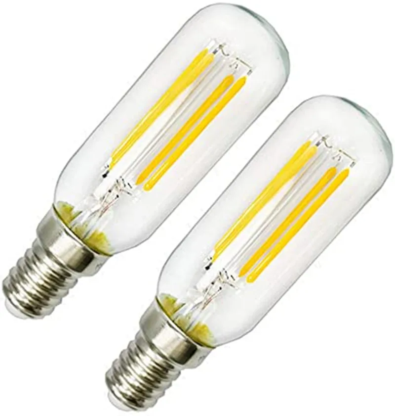 2 елемента E14 LED 2/4/6 W Топло Бяла Светлина Печка T25 Аспиратор Лампа E14 220 В Малък Винт Замени 20/40/60 W Галогенную лампа Изображение 0