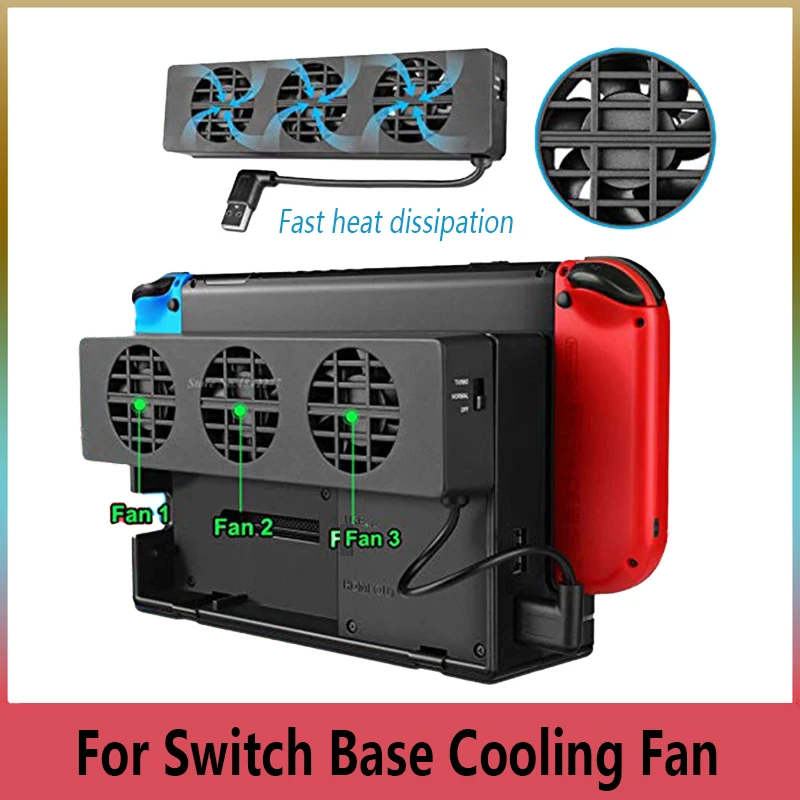 За игралната конзола Nintendo Switch, охлаждащ вентилатор, охладител, USB-комплект, вентилатор за NS, за бързо отвеждане на топлината, радиатор, игрови аксесоари Изображение 0