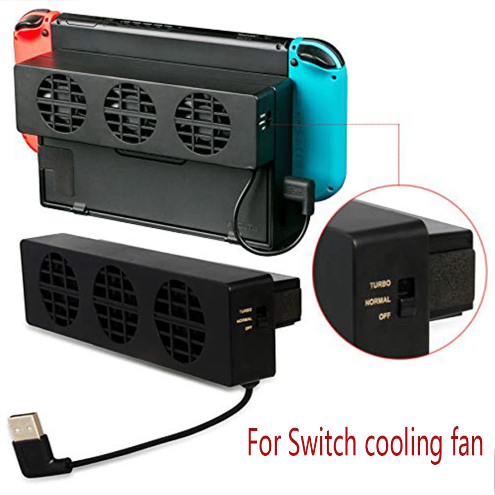 За игралната конзола Nintendo Switch, охлаждащ вентилатор, охладител, USB-комплект, вентилатор за NS, за бързо отвеждане на топлината, радиатор, игрови аксесоари Изображение 2