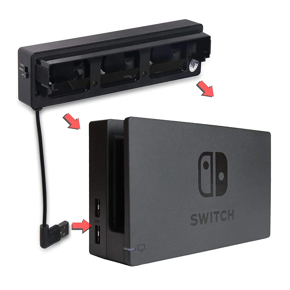 За игралната конзола Nintendo Switch, охлаждащ вентилатор, охладител, USB-комплект, вентилатор за NS, за бързо отвеждане на топлината, радиатор, игрови аксесоари Изображение 5