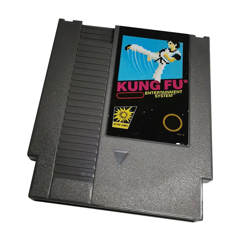 Кунг-фу NES за версии PAL и САЩ детска конзолата Famicom - 8 бита 72-пинов слот касета Vidoe Изображение 0