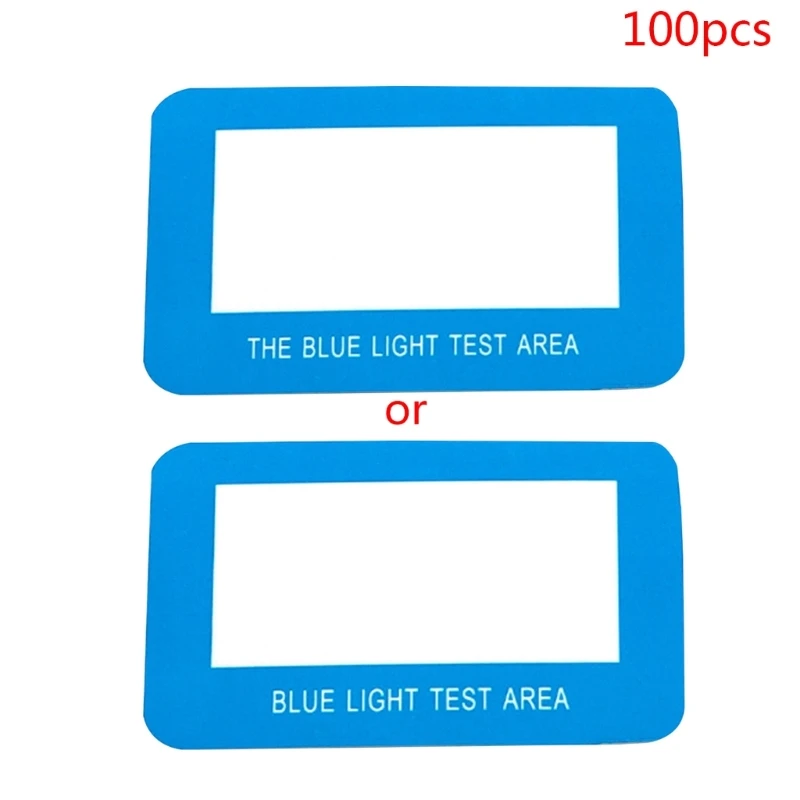 100 бр./компл., хартиени очила с защита от синя светлина, тестова карта лещи, поляризирани очила Изображение 0
