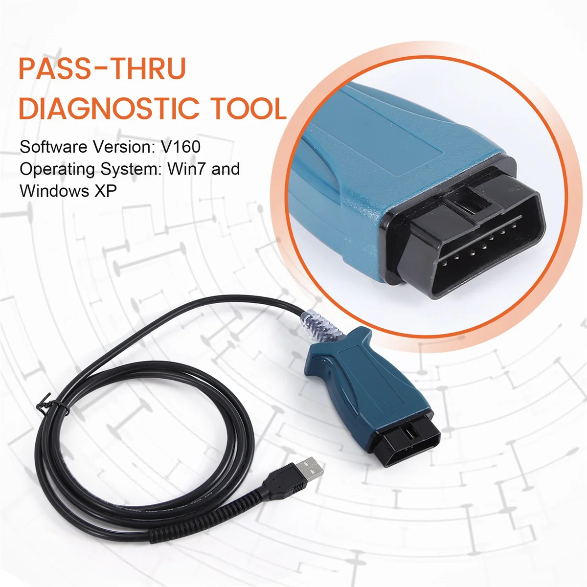 Кабели за авто-диагностичен инструмент JLR Mangoose SDD V160 за скенер, Jaguar и Land Rover OBD2 Изображение 4