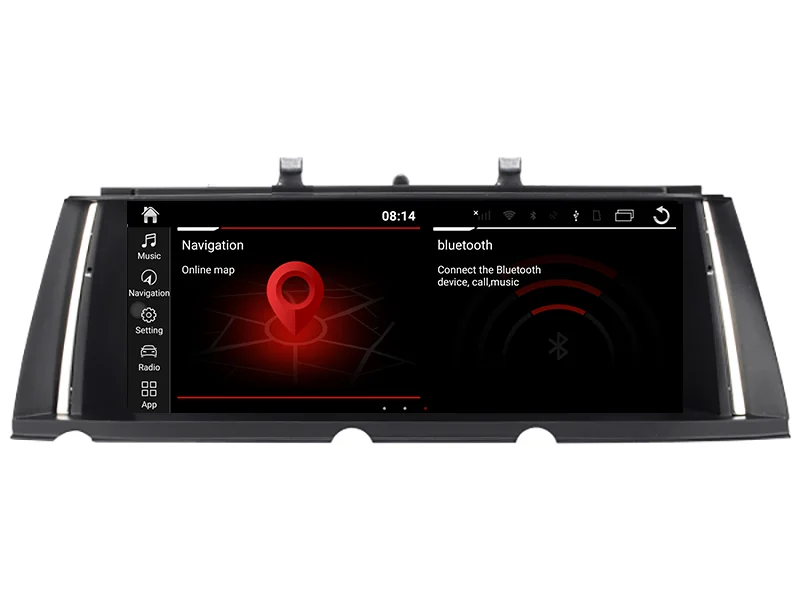 Авто Мултимедиен Плеър с Android 12 8 основната 8G + 128G GPS Навигация За BMW 7 Серия F01 F02 2009-2015 Стерео CarPlay Изображение 1