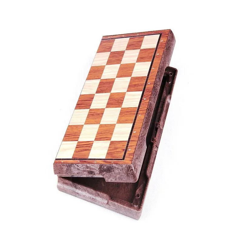 Голям тенис турнира пътен преносим шахматен комплект Шах сгъваема дъска Международен магнитен шах комплект за игра Изображение 1