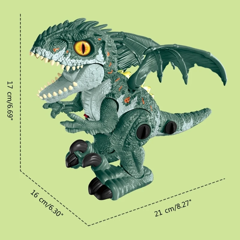 Детска вита монтаж, светомузыкальная играчка за момчета-динозаври, предучилищна развитие играчка Изображение 5