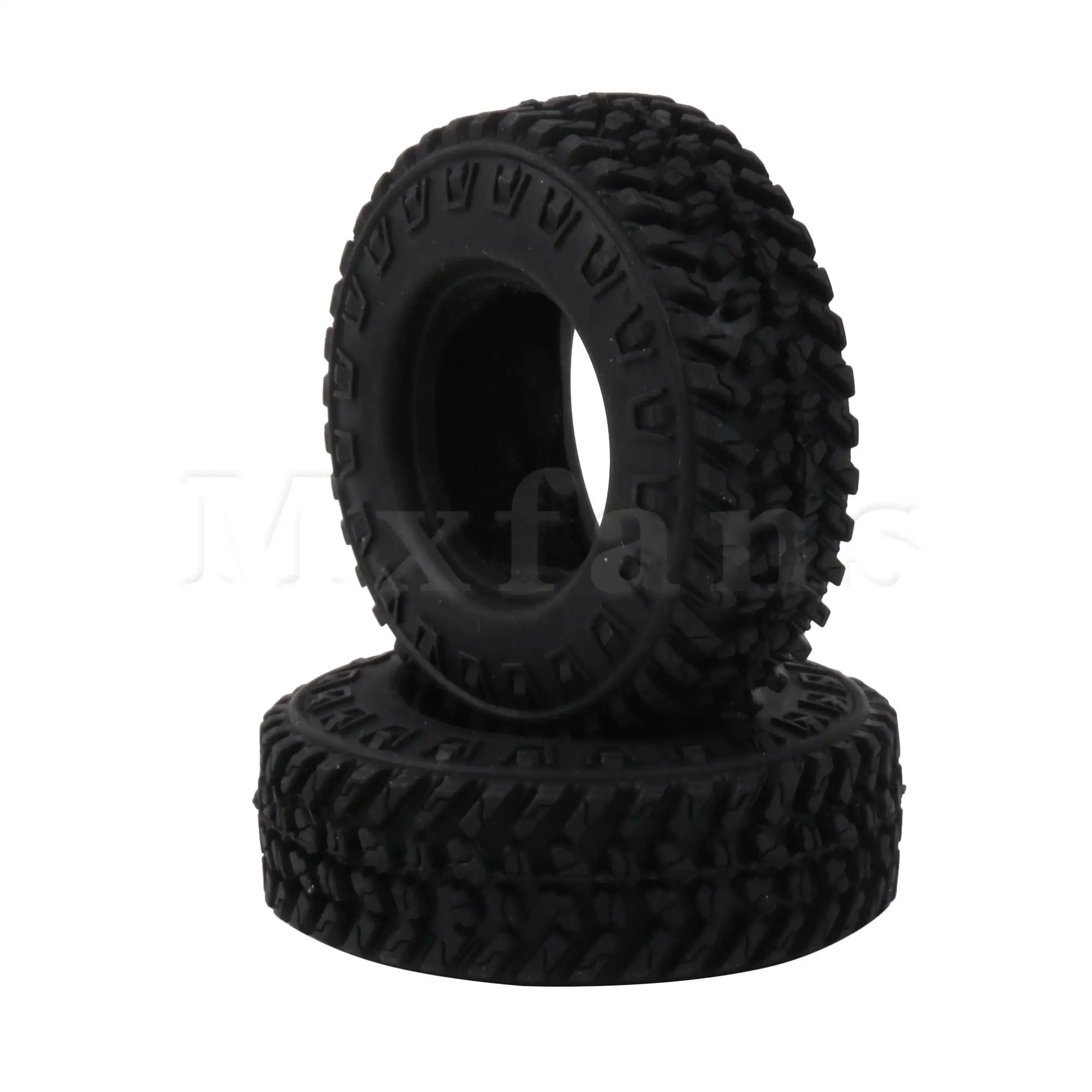 Mxfans 4 бр. RC гуми от каучук 60 mm OD x 20 мм T Замяна за FMS C3053BL 1:24 Изображение 3