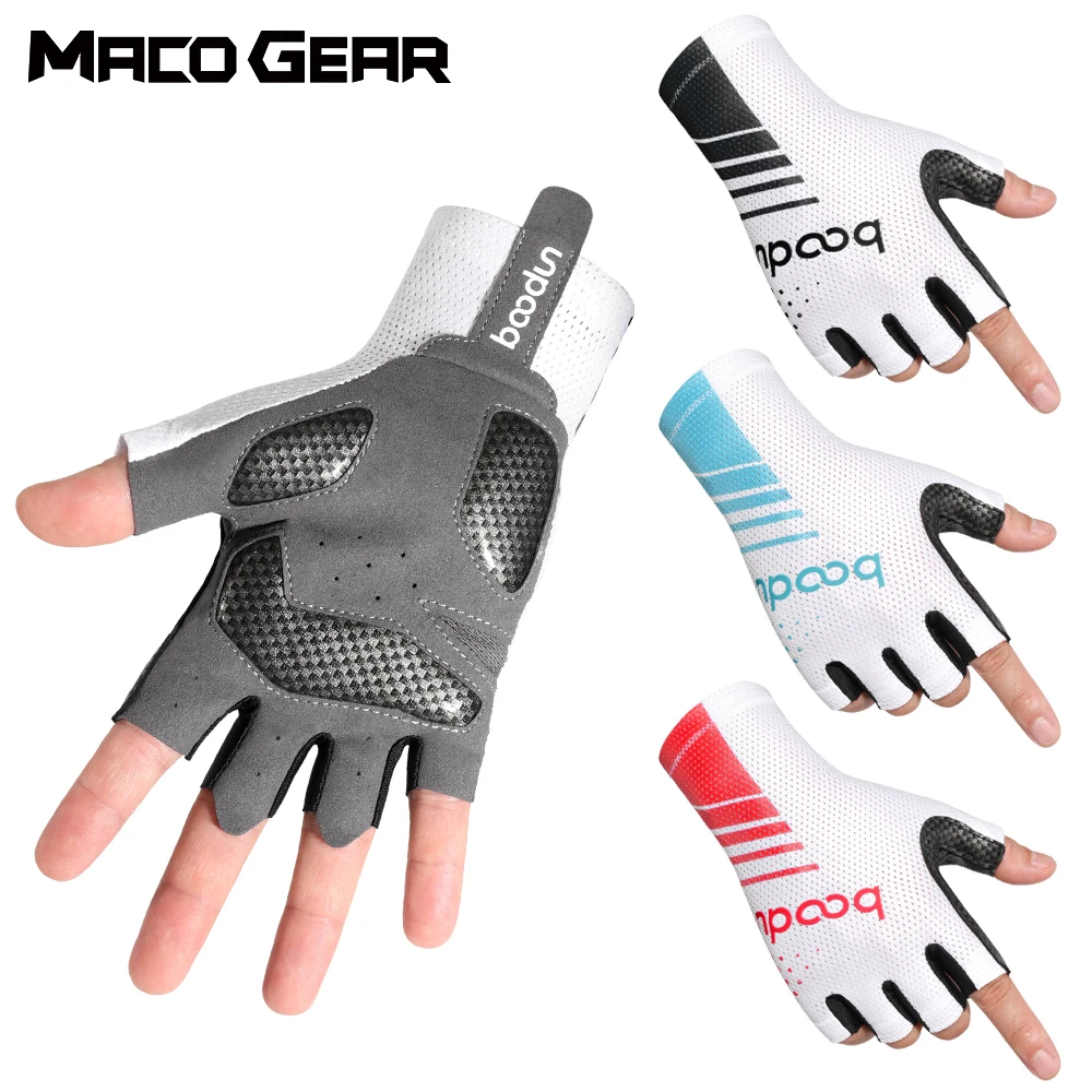 Велосипедни ръкавици с половин пръст, тактически специализирани ръкавици за състезания по планинско колоездене, колоездене, ръкавици, мъжки мини дишащи ръкавици противоударные Изображение 0