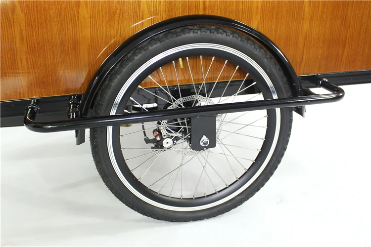 Индивидуални електрически триколки Товарни 3 колела за продажба на велосипеди за вендинга кафе, количка за възрастни Изображение 4