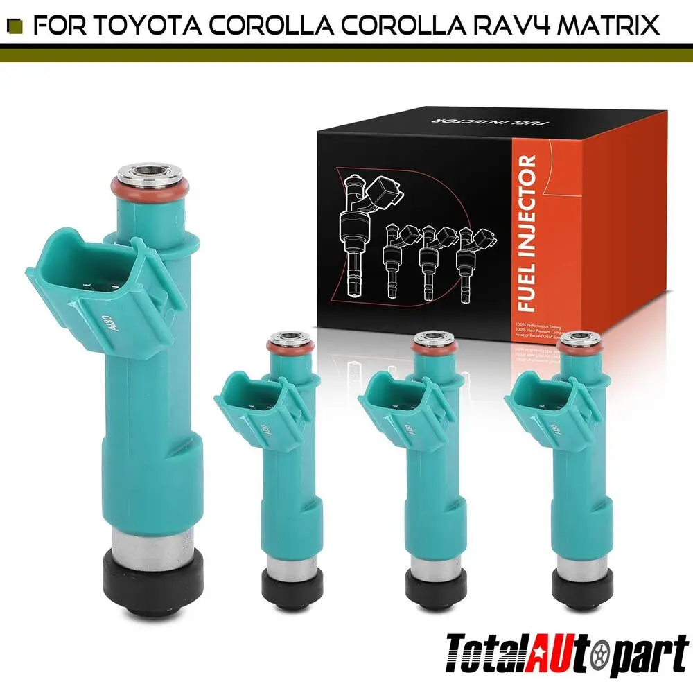 4 бр. горивния инжектор за Toyota RAV4 2004-2008 Camry 2004-2009 Corolla Scion xB Изображение 0