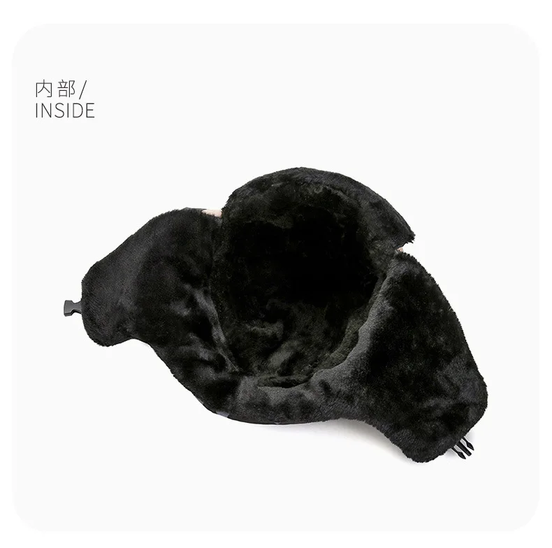 Зимна камуфляжная капачка на бомбардировач, утепленная топла ушанка, ловно мъжка шапка с шнорхел, ушния клапан, ветрозащитная кадифе дамски велосипедна шапка Изображение 5