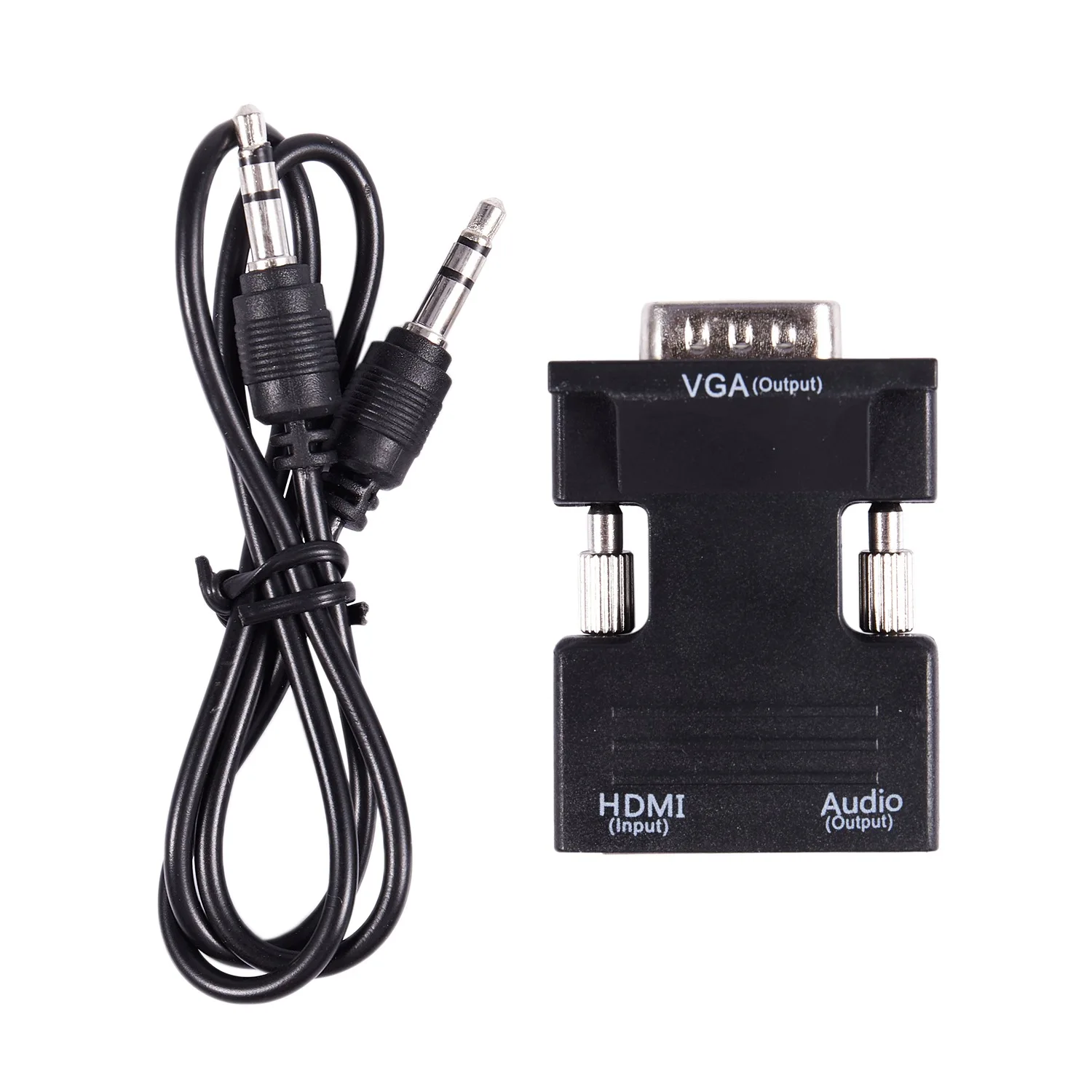1080P HDMI женски VGA мъжки с аудиовыходом кабел конвертор адаптер Изображение 0