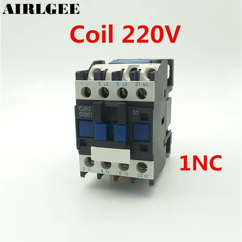 Контролер на двигателя сонда 220 v контактор ac 3P 3 щифта NC 660 В 5.5 кВт CJX2-0901 Изображение 0