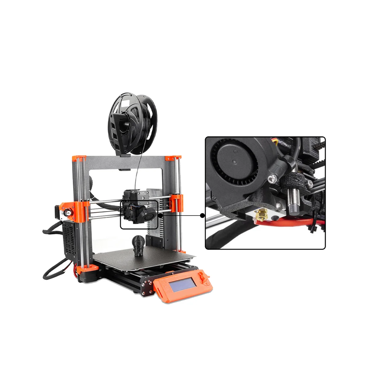 Детайли 3D принтер Prusa MK3S + Дюза Екструдер Алуминиев Нагревателен Бърз Комплект Маркучи, устойчиви на Висока температура Изображение 0