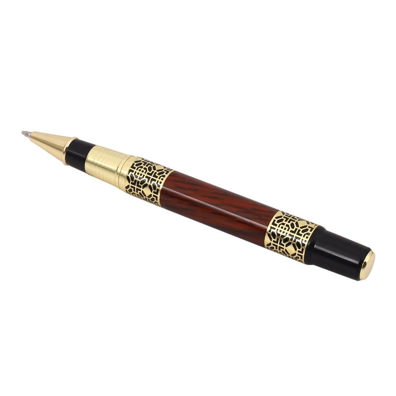 20X китайската класическа химикалка химикалка с валяк, елегантна химикалка химикалка от златист метал за офис, фирмен подарък за училище Изображение 1
