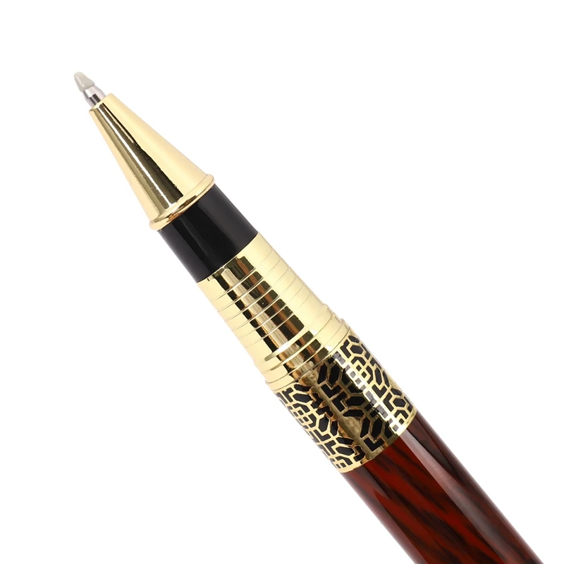 20X китайската класическа химикалка химикалка с валяк, елегантна химикалка химикалка от златист метал за офис, фирмен подарък за училище Изображение 4