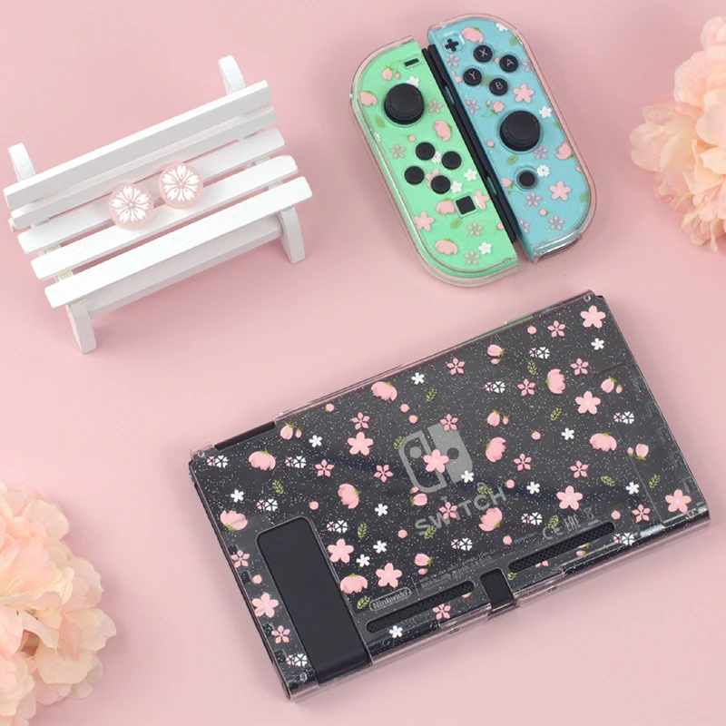 Прозрачен калъф Sakura за Nintendo Switch защитната обвивка твърд калъф за PC корпус игрова конзола NS Case Кутия за Nintendo Switch Изображение 0